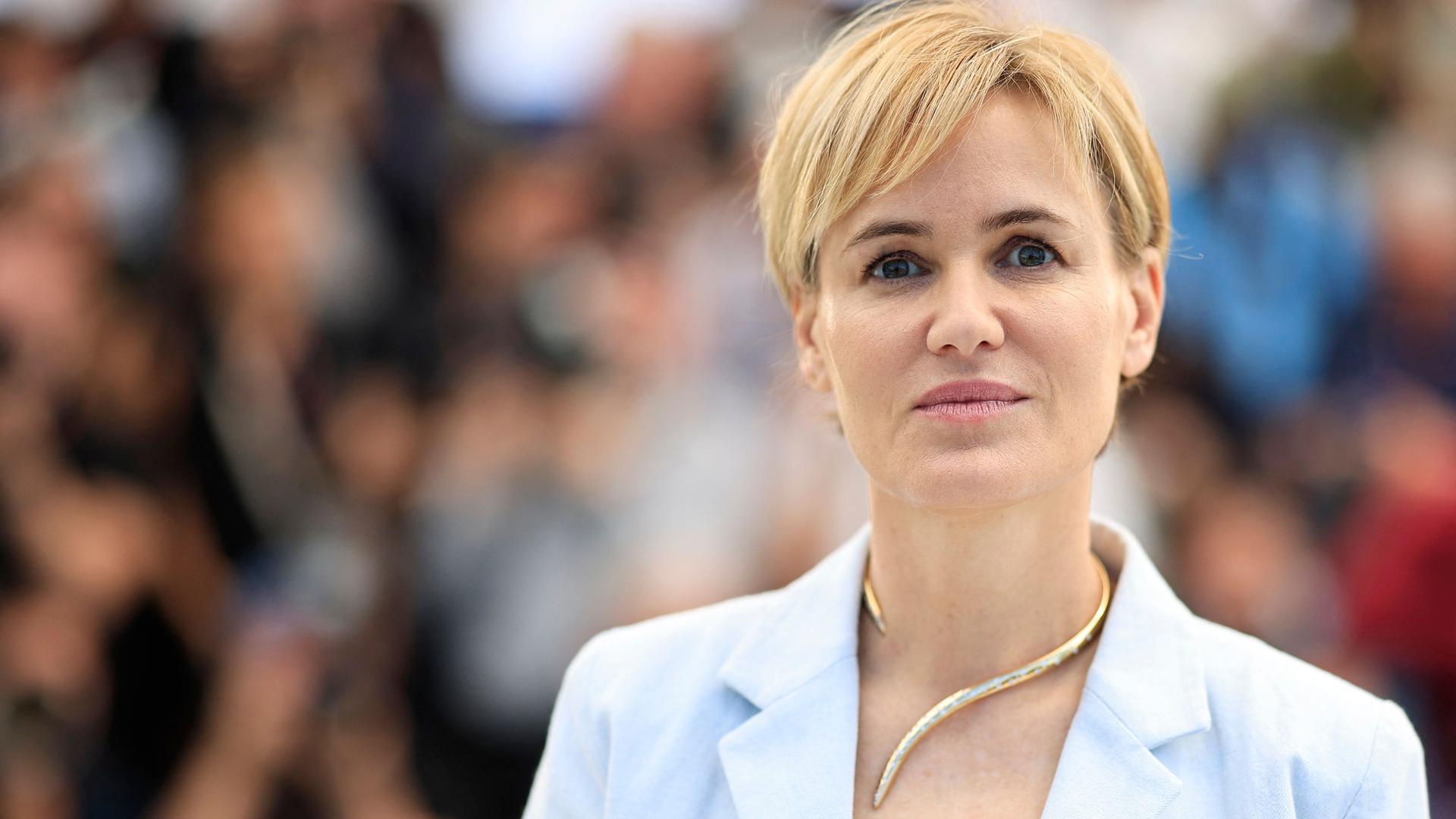 Schauspielerin Judith Godreche bei den Filimfestspielen in Cannes, Frankreich.