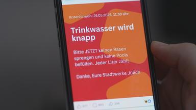 Warnmeldung Trinkwasserknappheit