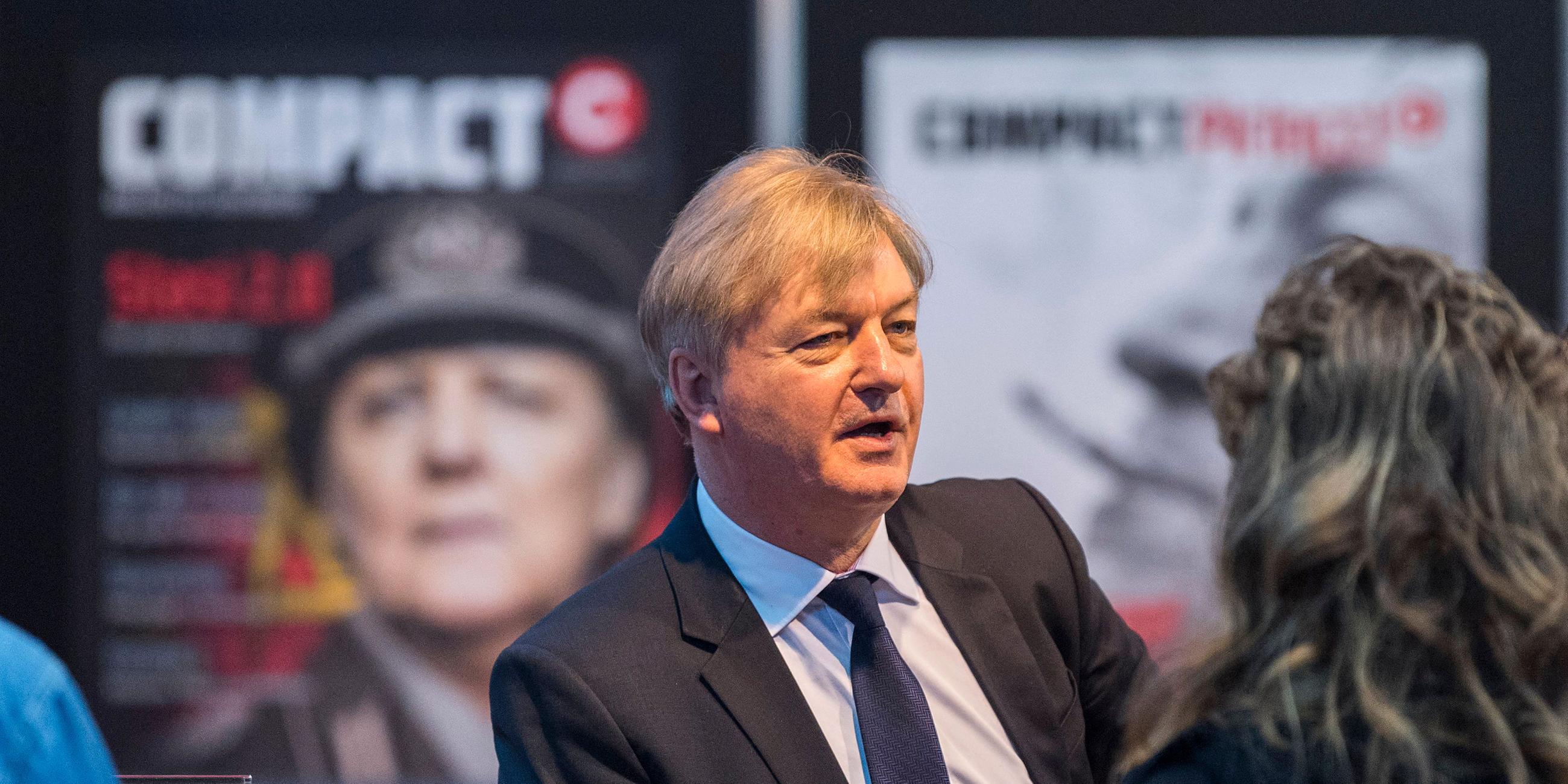 Archiv:Jürgen Elsässer, Gründer und Chefredakteur des Magazins Compact, aufgenommen am 17.03.2018