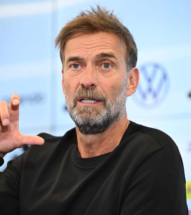 Jürgen Klopp bei seiner Antritts-Pressekonferenz