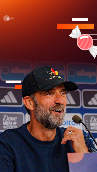 Bundestrainer Klopp auf der Kinder-PK