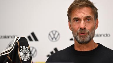 Bundestrainer Jürgen Klopp spricht bei der Pressekonferenz vor dem ersten Nations-League-Spiel gegen die Niederlande.