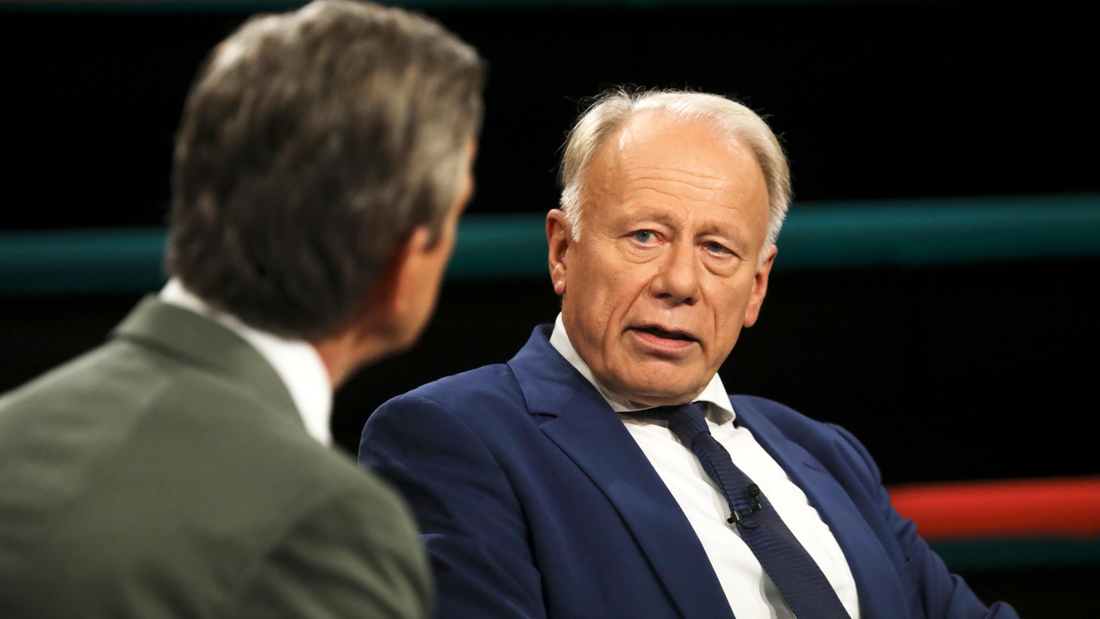 Grünen-Politiker Jürgen Trittin in der Sendung Markus Lanz.