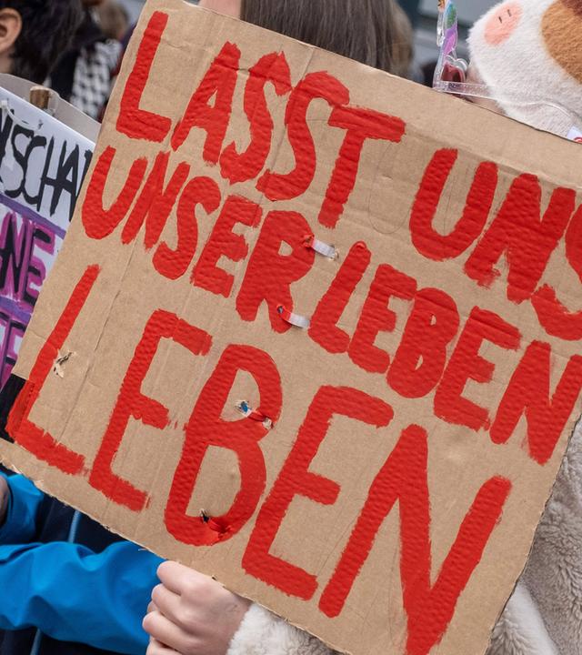 Schüler demonstrieren