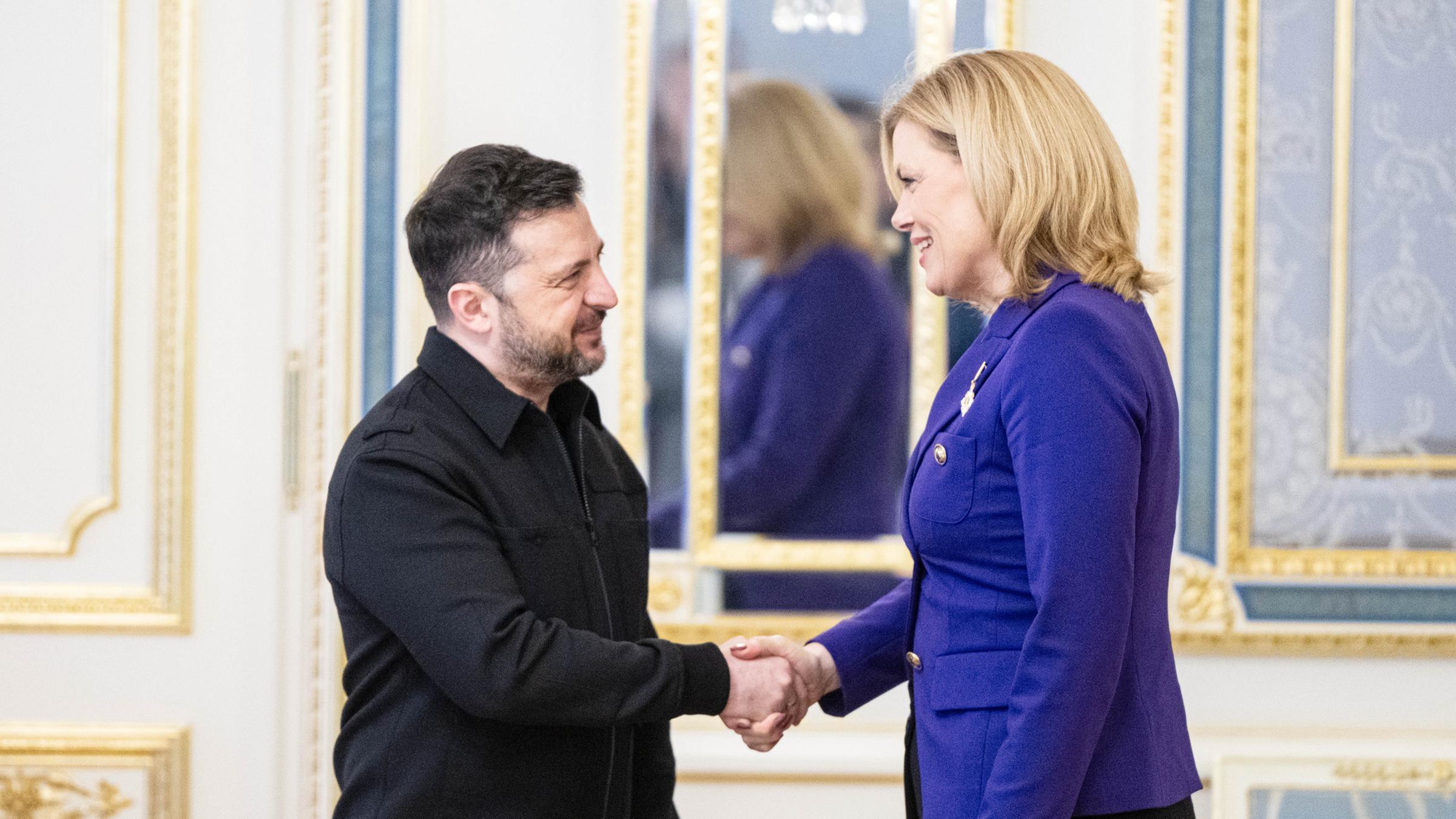 Wolodymyr Selenskyj und Julia Klöckner