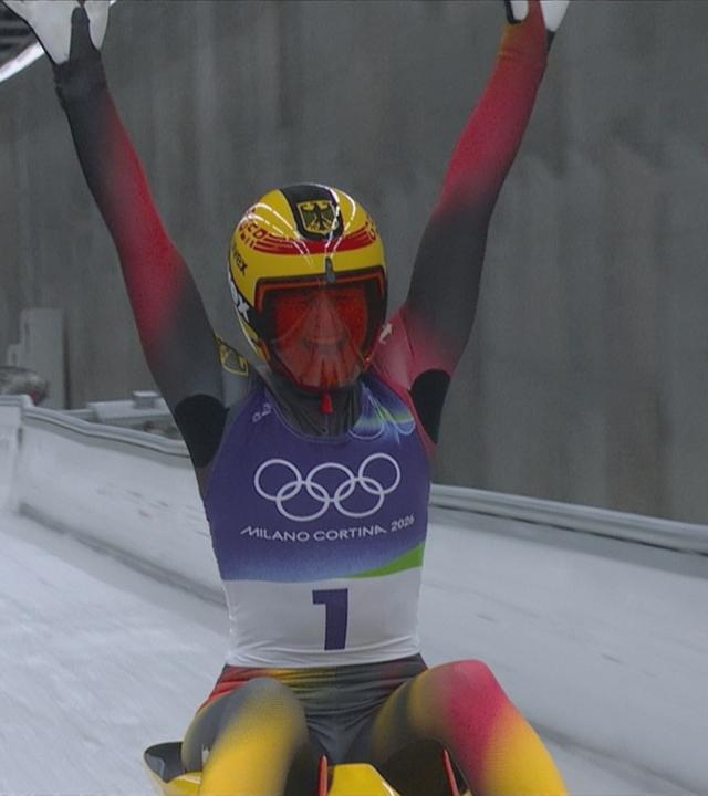 Julia Taubitz im Rodel Einer