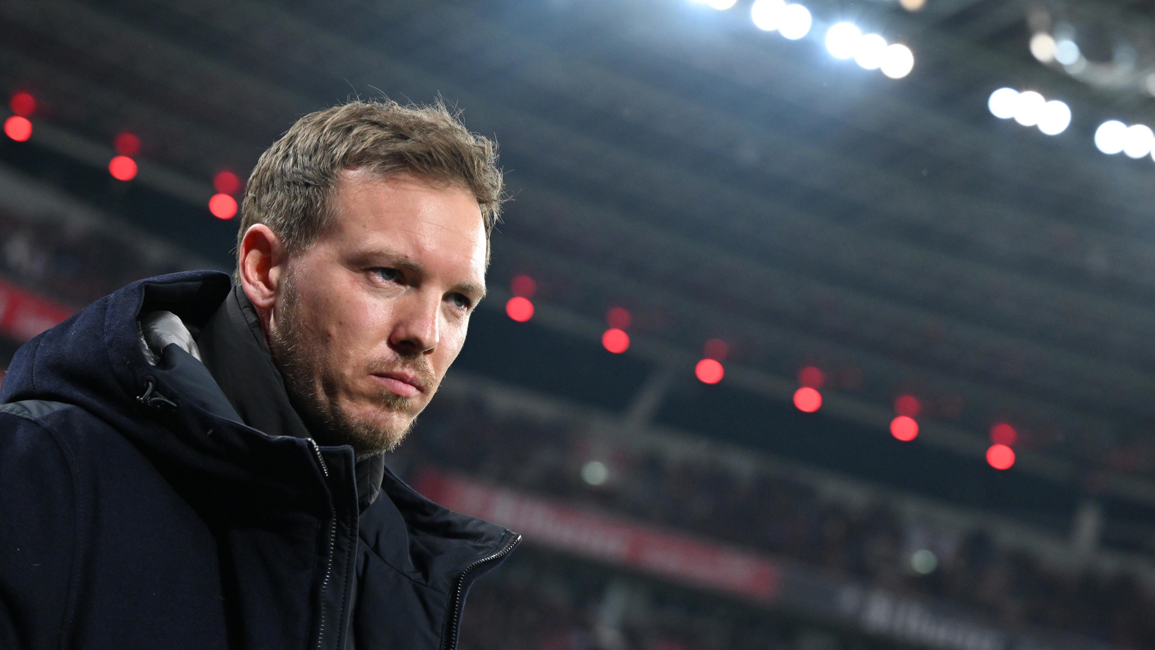 Bundestrainer Julian Nagelsmann am 10.02.2024 in Leverkusen.