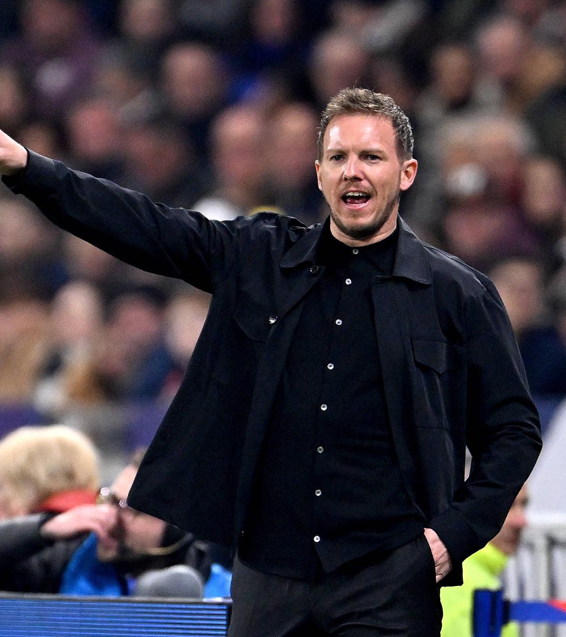 Julian Nagelsmann während dem Länderspiel Frankreich gegen Deutschland.
