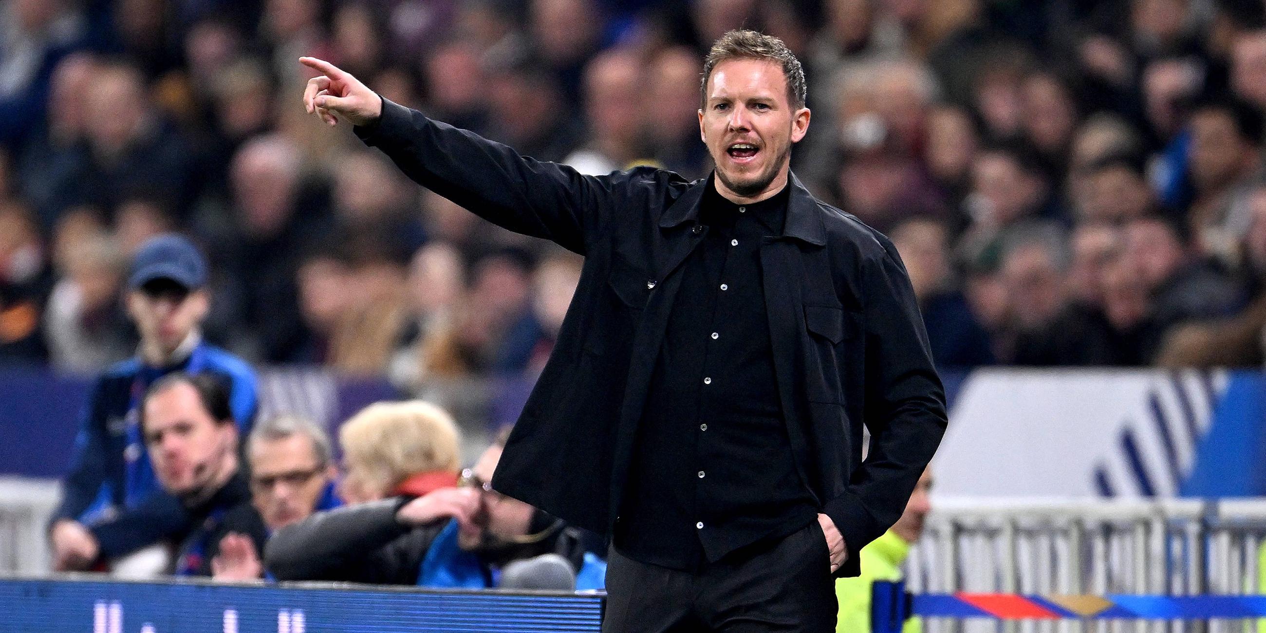 Julian Nagelsmann während dem Länderspiel Frankreich gegen Deutschland.
