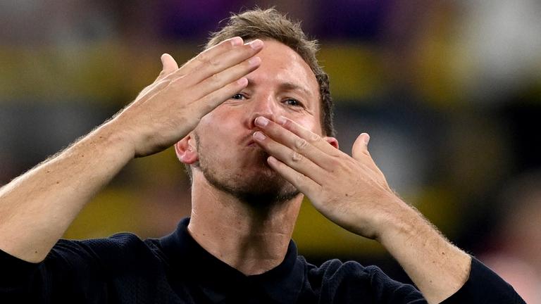 Julian Nagelsmann jubelt nach dem Sieg über Dänemark im EM-Achtelfinale