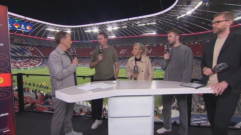 Julian Nagelsmann bei der Analyse mit den ZDF-Experten