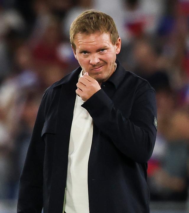 4. September 2025, Bratislava: Bundestrainer Julian Nagelsmann nach dem WM-Qualifikationsspiel zwischen der Slowakei und Deutschland im Narodny Futbalovy Stadion.