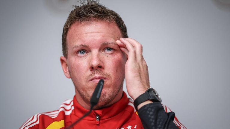 Julian Nagelsmann - Bundestrainer (Deutschland) bei der Pressekonferenz. 