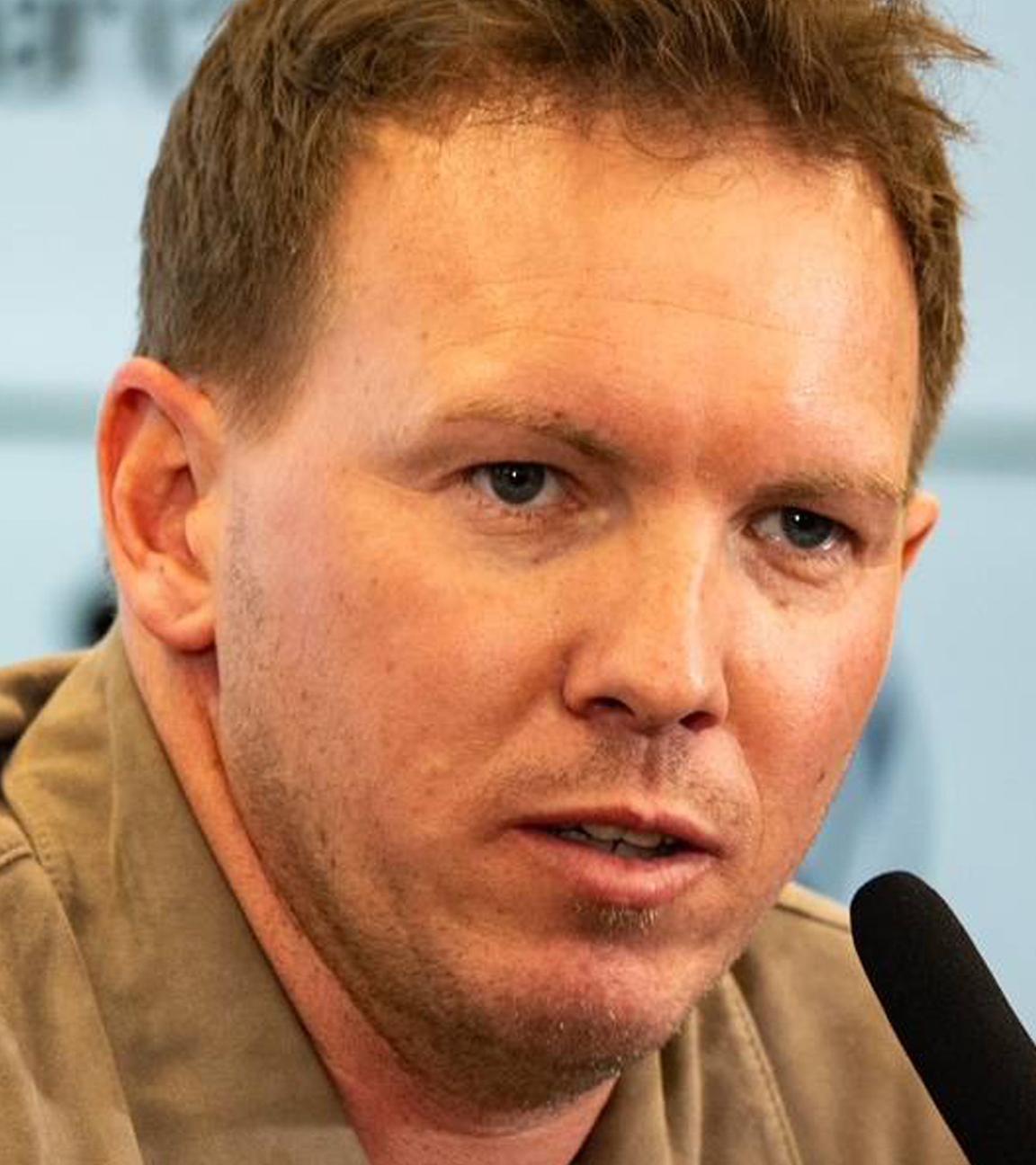 Trainer der Deutschen Fußballnationalmannschaft Julian Nagelsmann während einer Pressekonferenz.