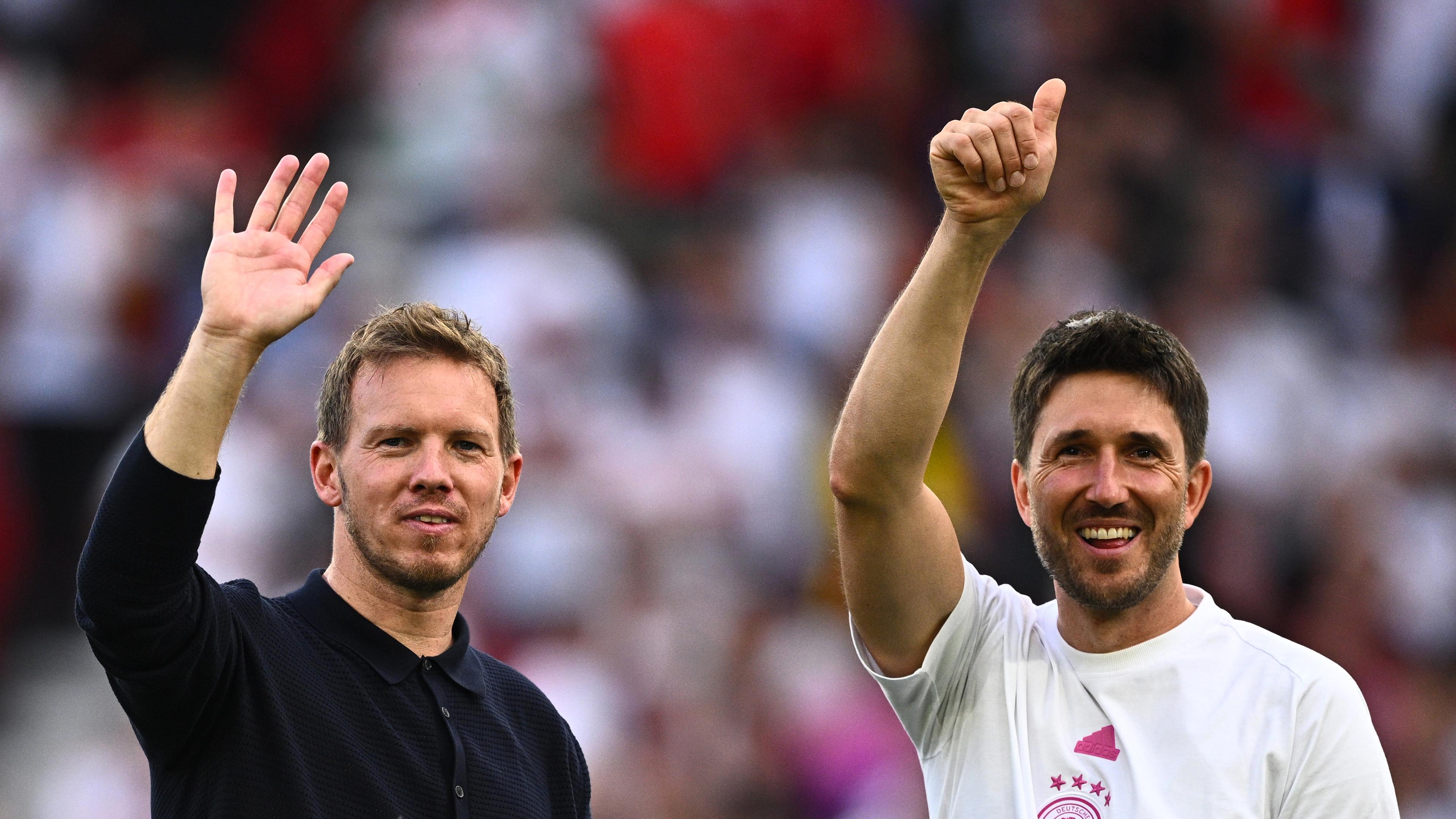 Bundestrainer Julian Nagelsmann und Benjamin Glück