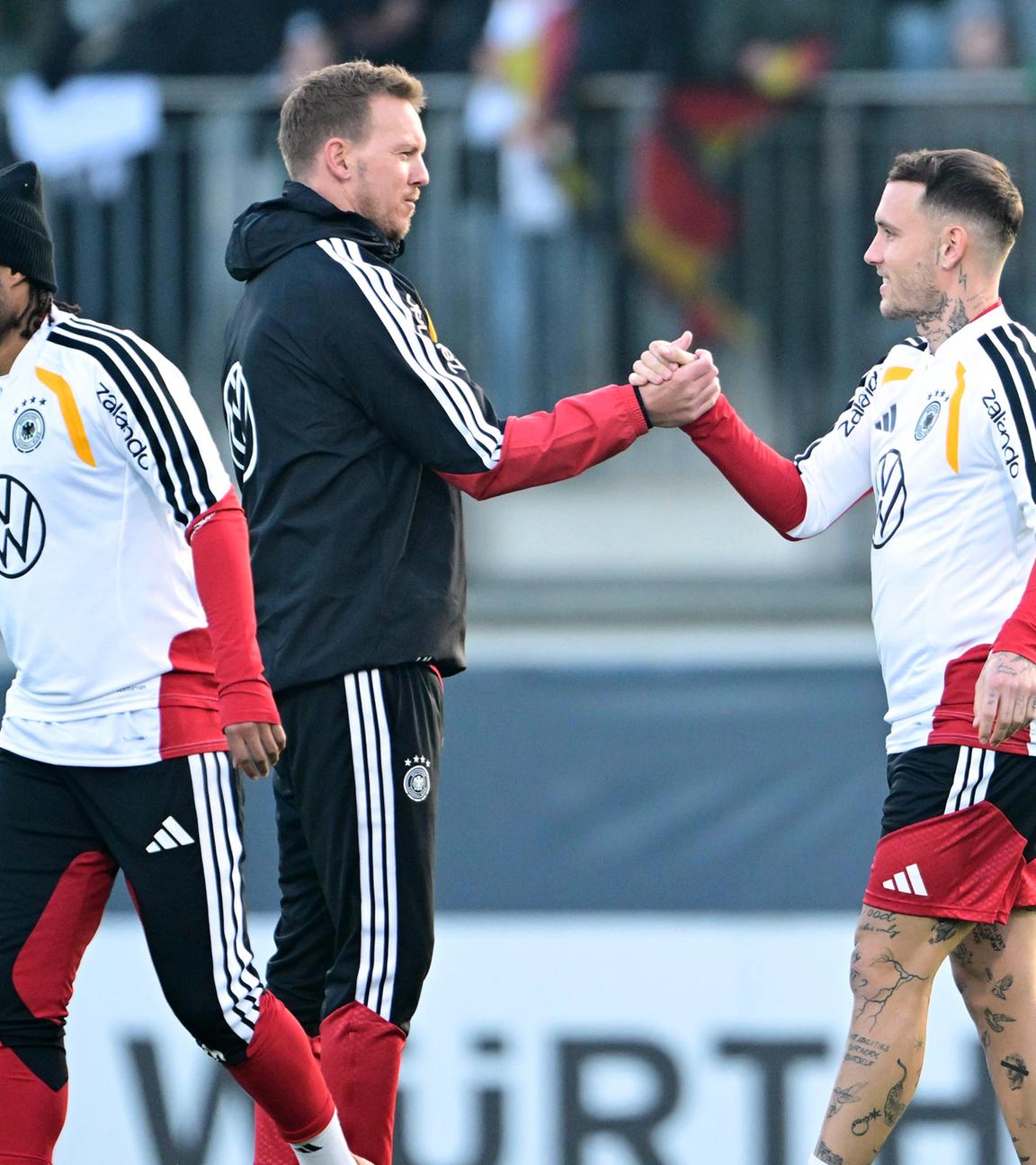 Bundestrainer Julian Nagelsmann und David Raum