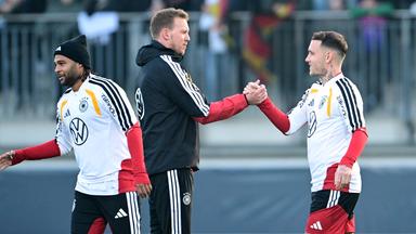 Bundestrainer Julian Nagelsmann und David Raum