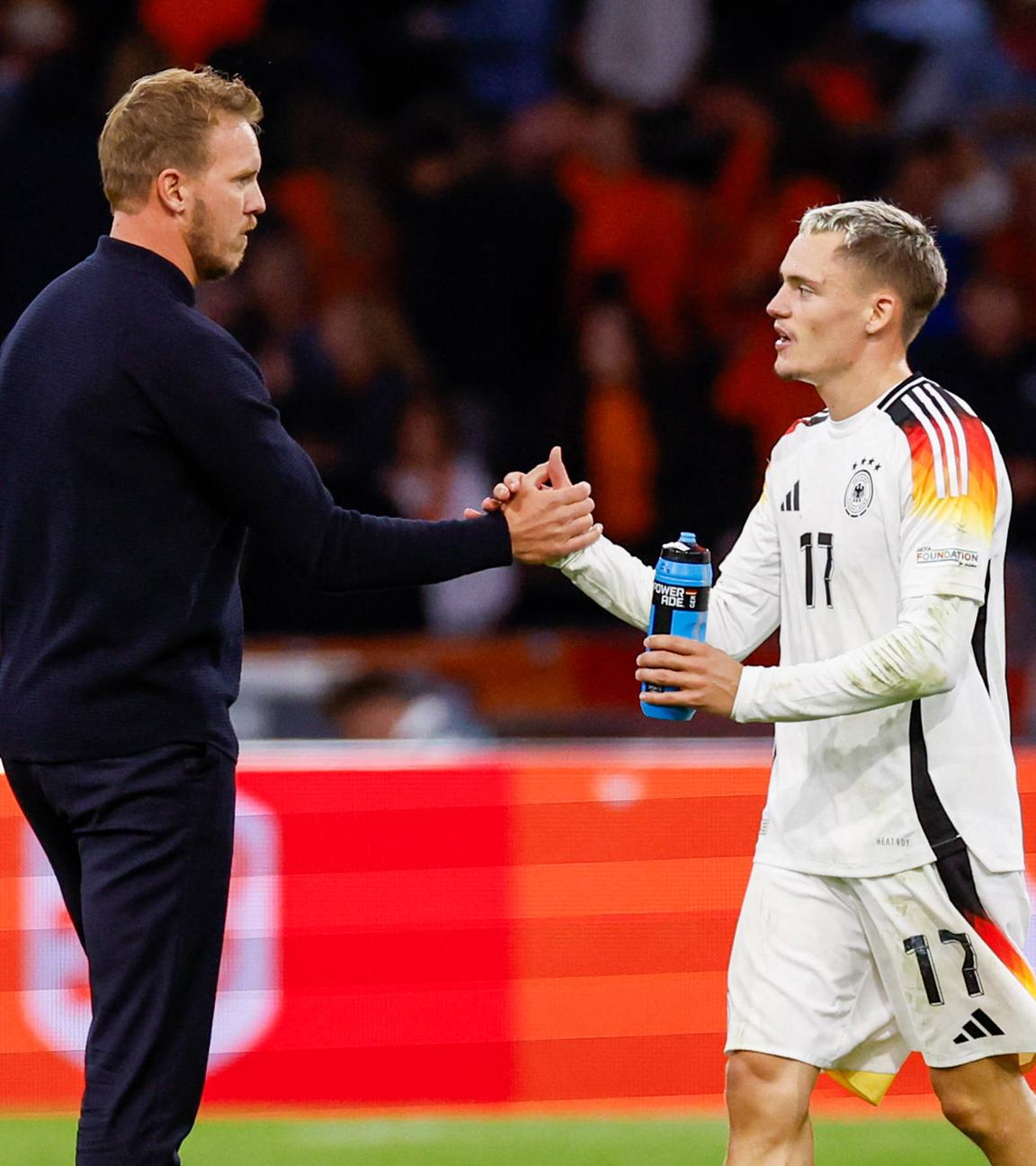 Julian Nagelsmann (l.) und Florian Wirtz 