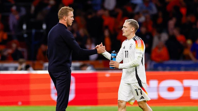 Julian Nagelsmann (l.) und Florian Wirtz 