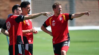 Bundestrainer Julian Nagelsmann im Training in Winston-Salem