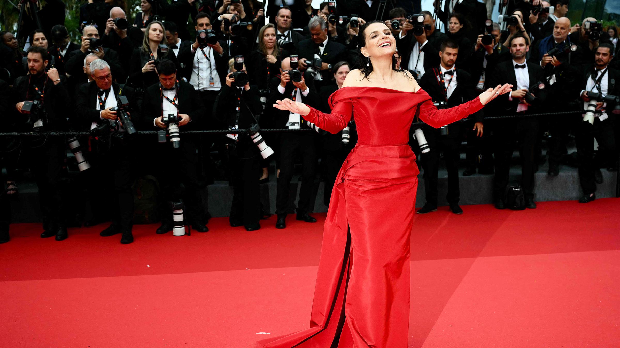 Die französische Schauspielerin Juliette Binoche bei den Filmfestspielen von Cannes 2024.