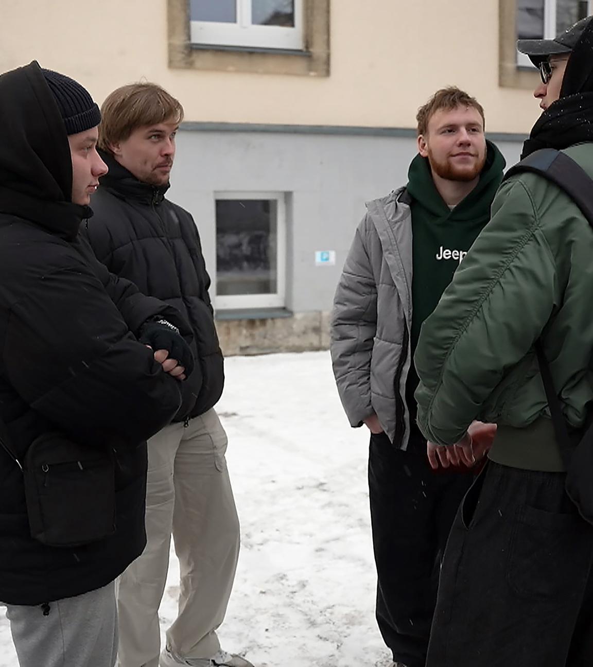 Junge Ukrainer im sächsischen Freiberg. 