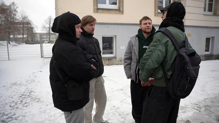 Junge Ukrainer im sächsischen Freiberg. 