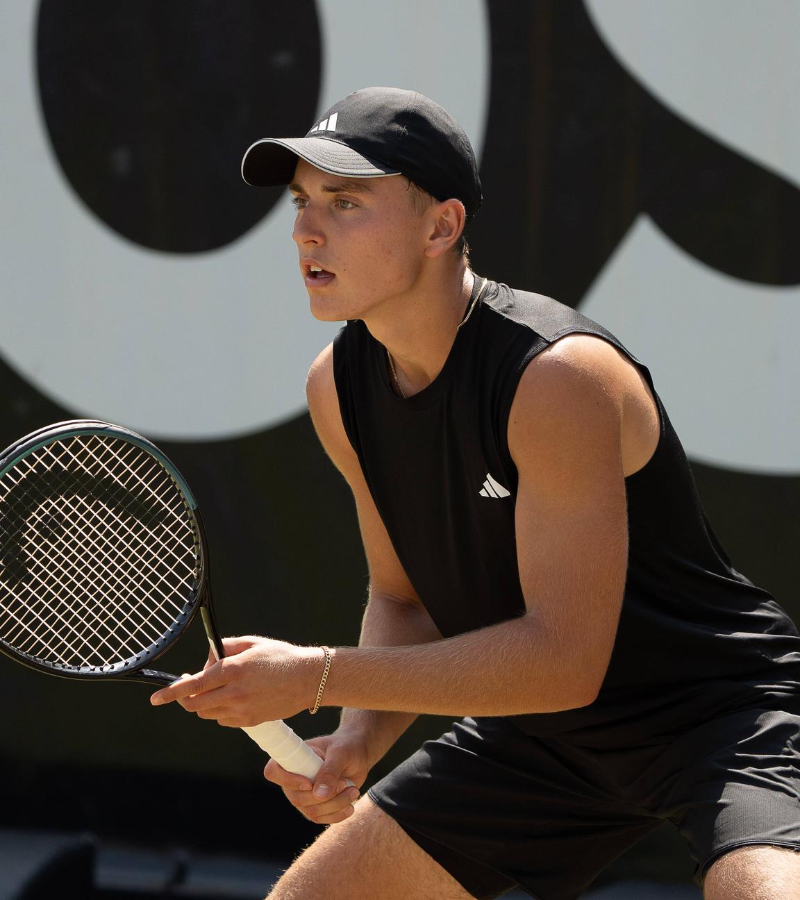 Tennisspieler Justin Engel während seines Tennisspiels des Boss-Open am 13.06.2025.