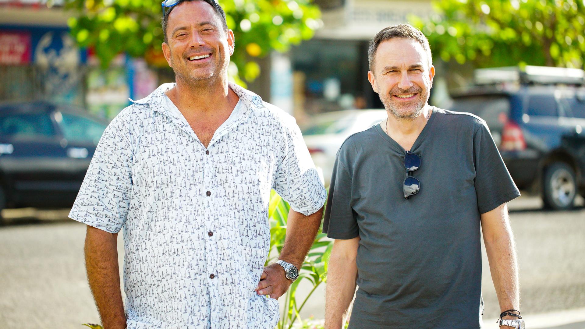 Justin Hunter (l) und Jörg Gellner (r)