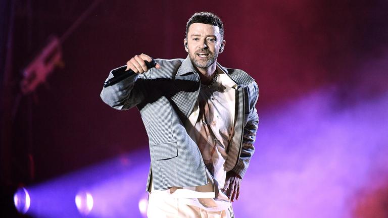 Justin Timberlake tritt am zweiten Tag des BottleRock Napa Valley Music Festivals im Napa Valley Expo am 24. Mai 2025 in Napa, Kalifornien, auf. 
