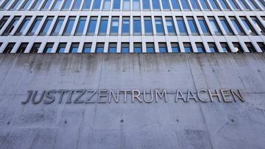 Nordrhein-Westfalen, Aachen: Blick auf das Landgericht im Justizzentrum Aachen.