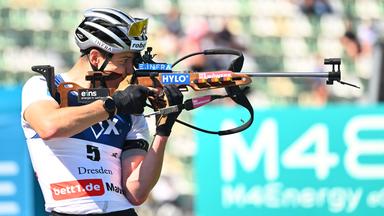 City-Biathlon Dresden: Justus Strelow gewinnt