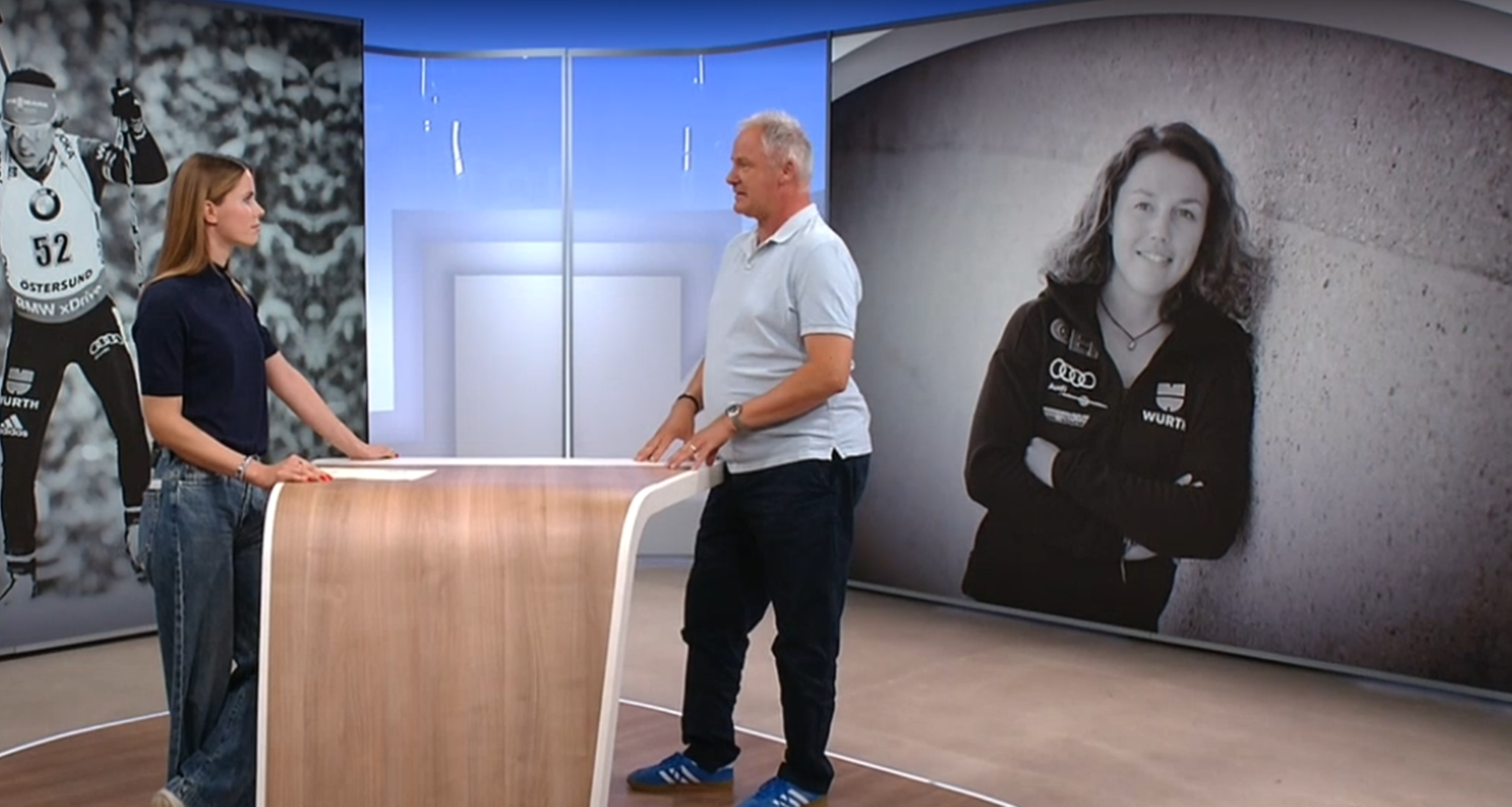 ZDF-Biathlon-Reporter Nils Kaben spricht im mima über Laura Dahlmeiers Begeisterung fürs Bergsteigen