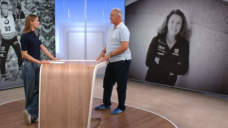 ZDF-Biathlon-Reporter Nils Kaben spricht im mima über Laura Dahlmeiers Begeisterung fürs Bergsteigen