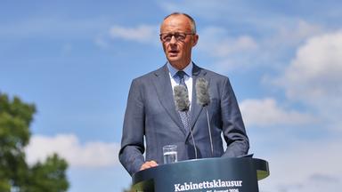 Pressekonferenz zum Abschluss der Kabinettsklausur mit Bundeskanzler Friedrich Merz 