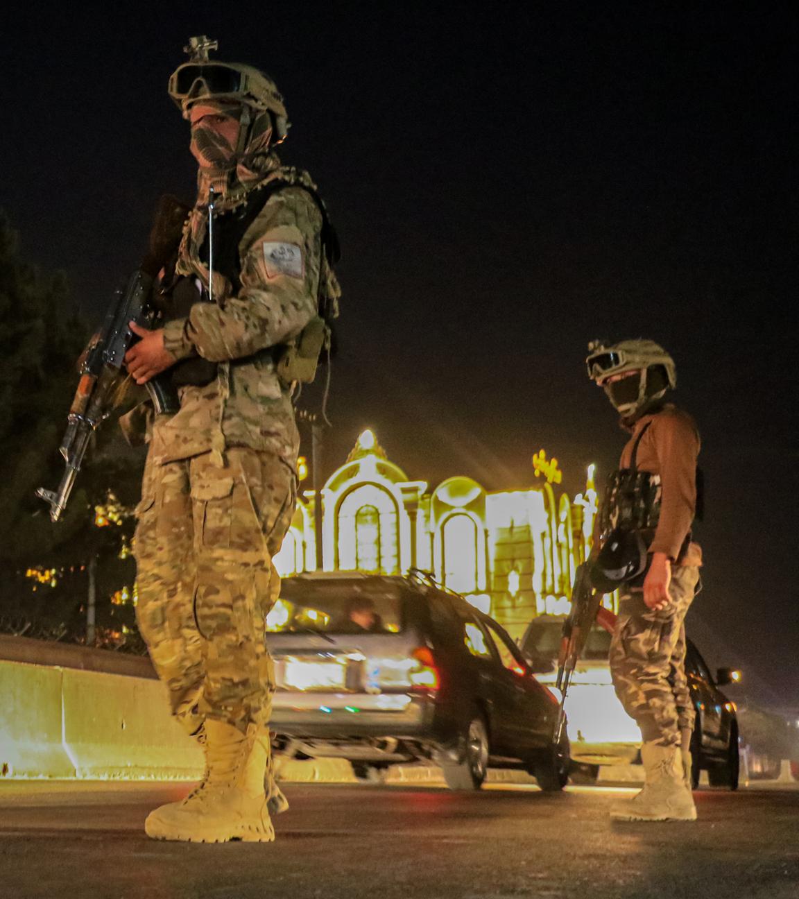 Sicherheitsheitskräfte der Taliban sind im Einsatz in der afghanischen Hauptstadt Kabul.