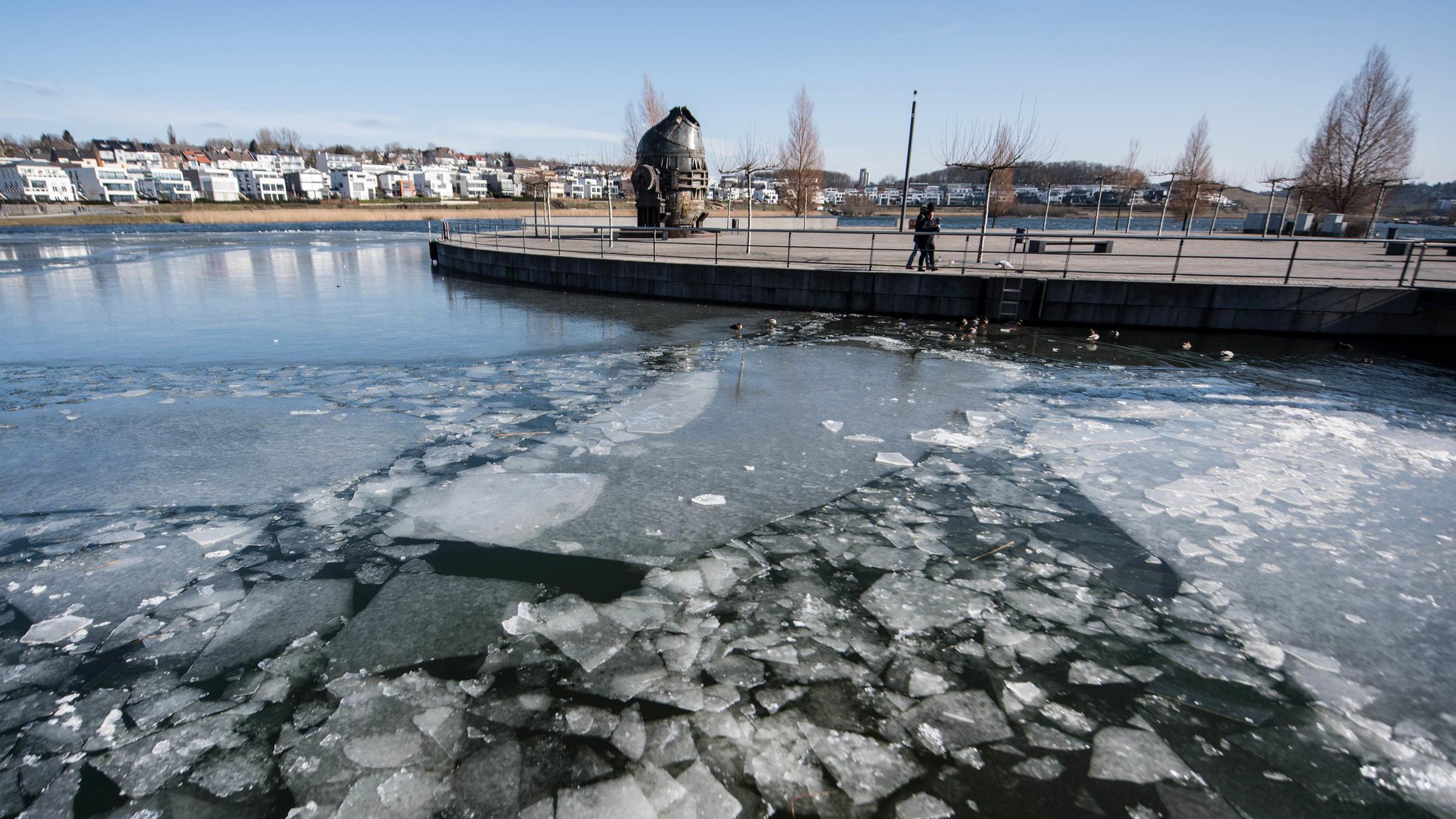 Kältewelle in Deutschland am 24.02.2018 in Dortmund (Nordrhein-Westfalen)