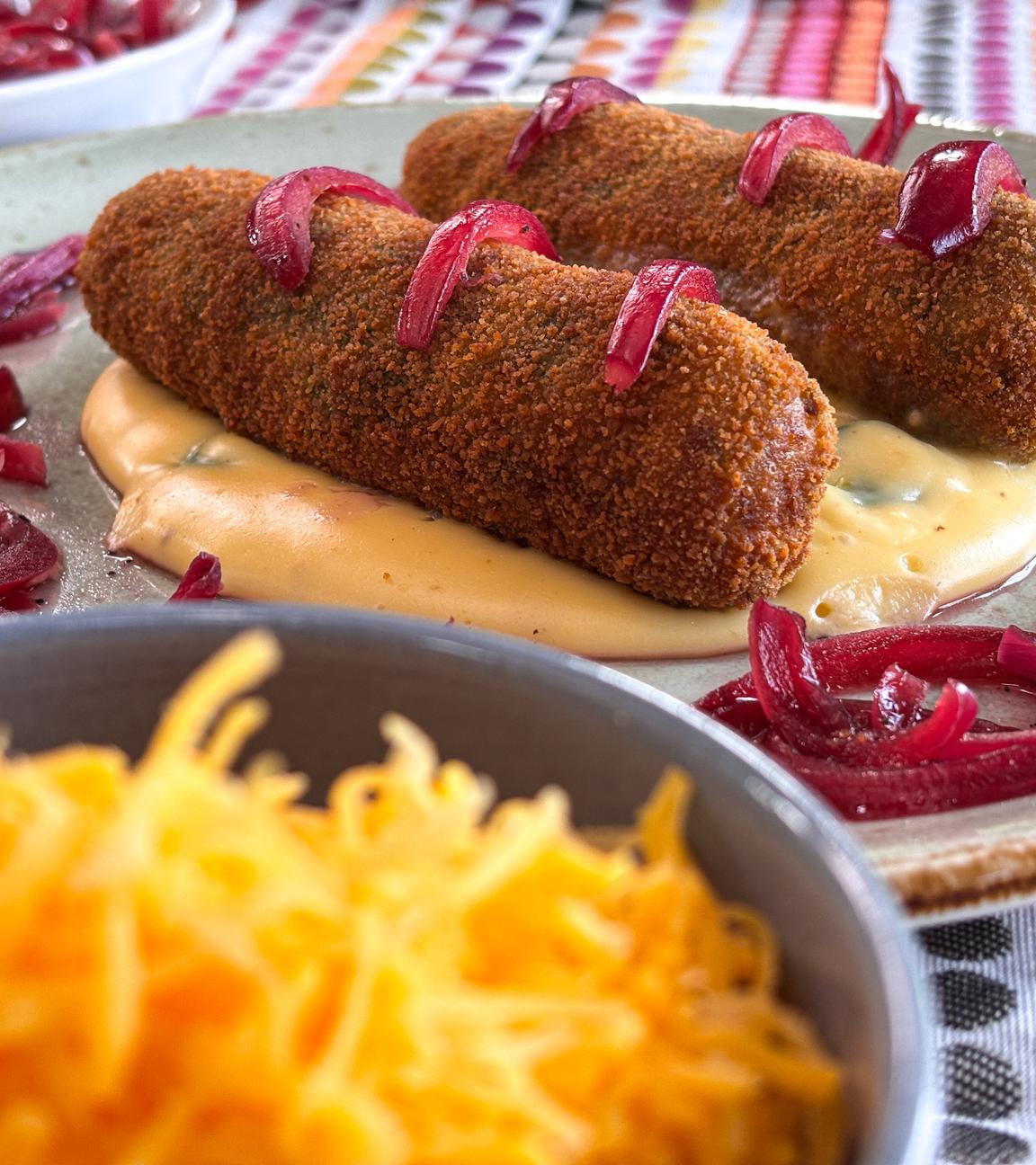 Käse-Lauch-Bratlinge