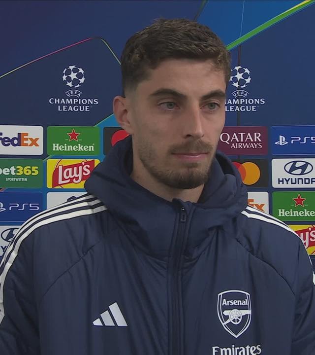 Arsenals Kai Havertz im Interview bei ZDF-Reporter Gari Paubandt