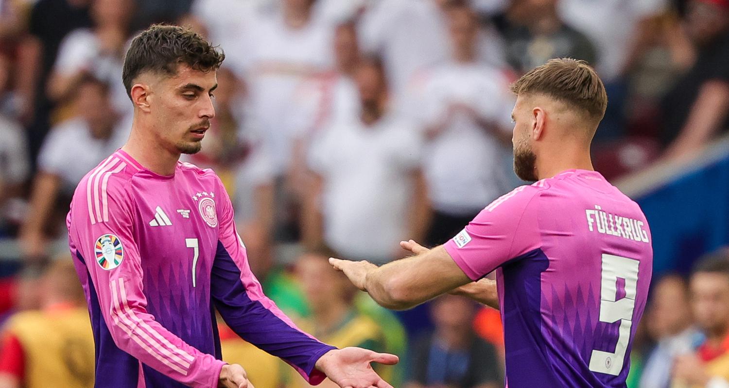 Kai Havertz wird für Niclas Füllkrug ausgewechselt am 19.06.2024.