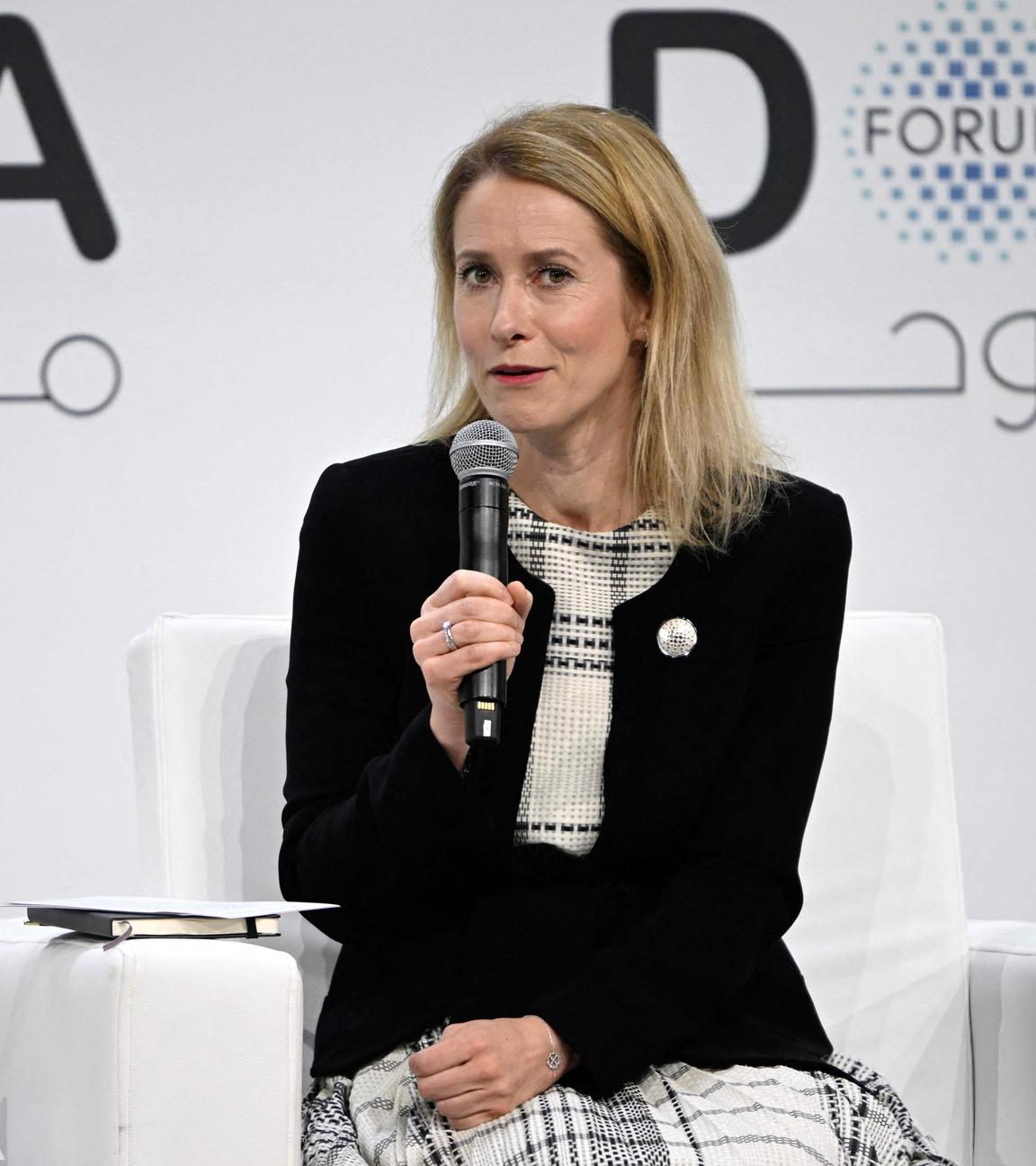 EU-Außenbeauftragte Kaja Kallas spricht beim Doha-Forum