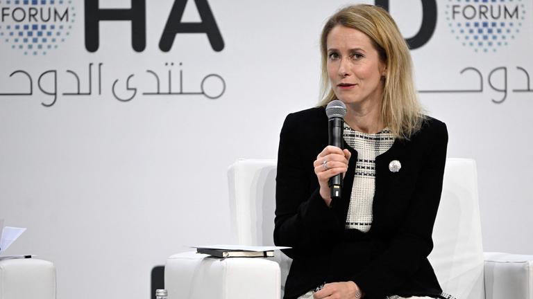 EU-Außenbeauftragte Kaja Kallas spricht beim Doha-Forum