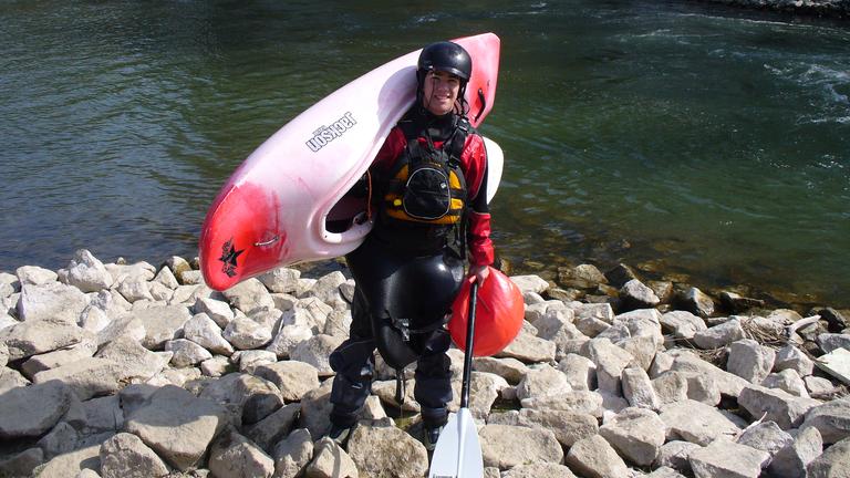 Kajak-Freestyler Fabian