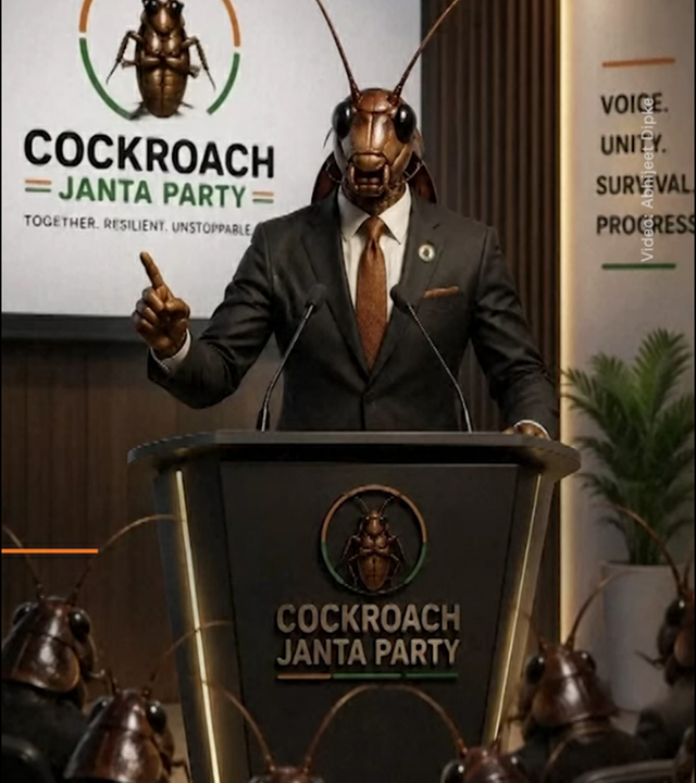 Kakerlaken-Satire-Partei in Indien