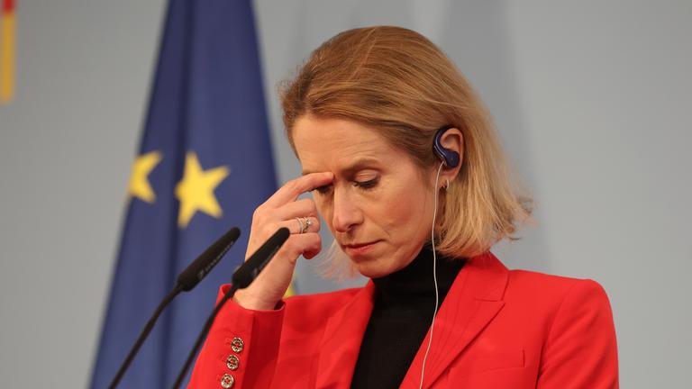 Kaja Kallas, Vizepräsidentin Europaeische Kommission, Vertreterin der EU, bei ihrem Antrittsbesuch