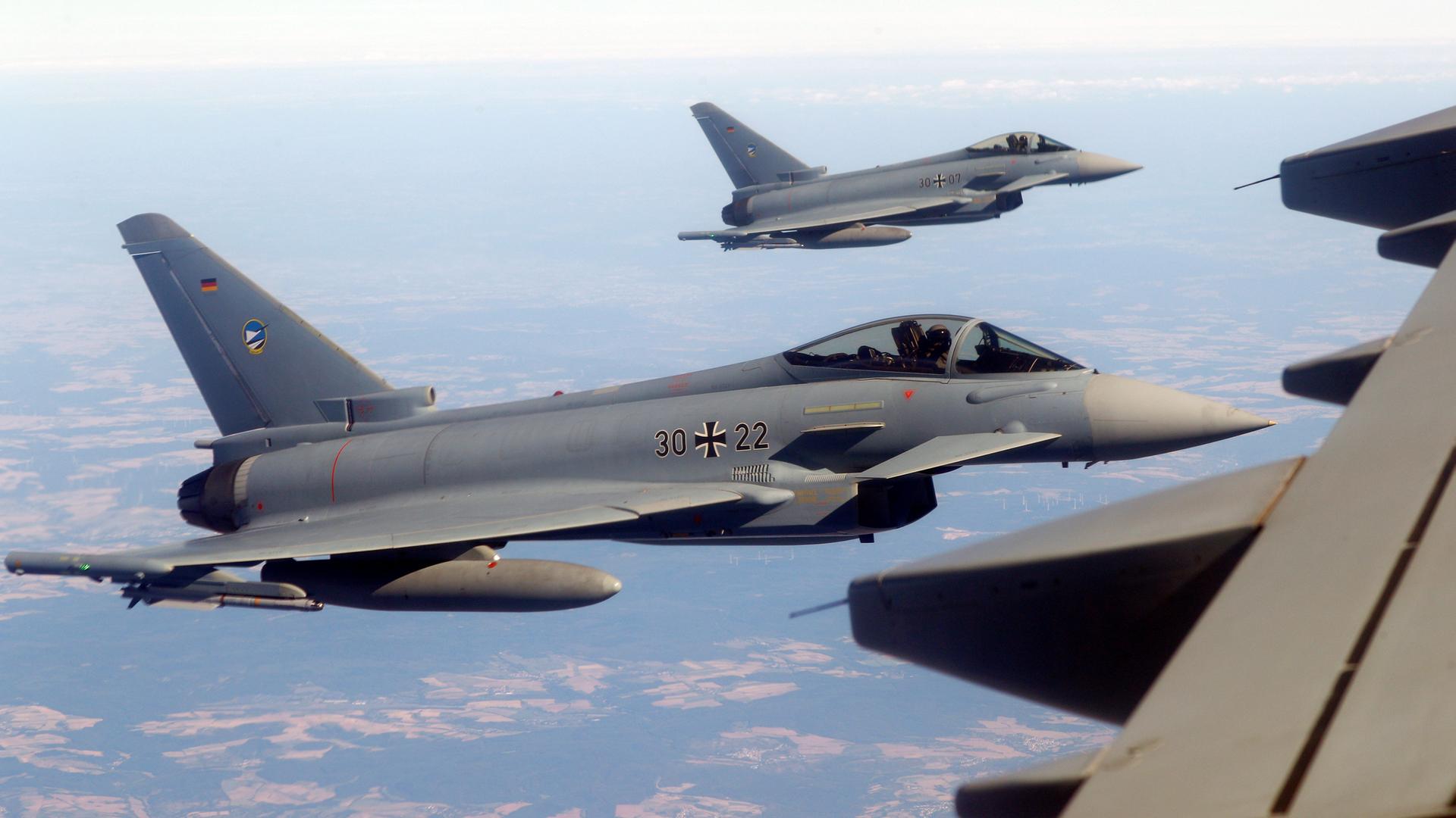 Kampfflugzeuge vom Typ Eurofighter