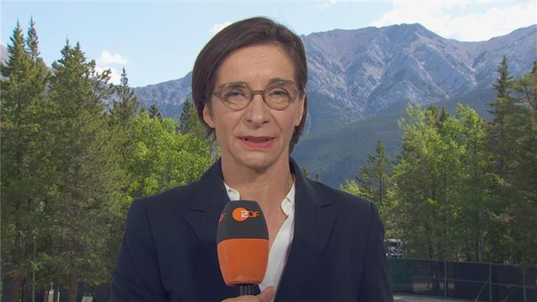 Über das G7-Treffen in Kanada und die Ziele der europäischen Staatschefs, berichtet Diana Zimmermann live vom Tagungsort.