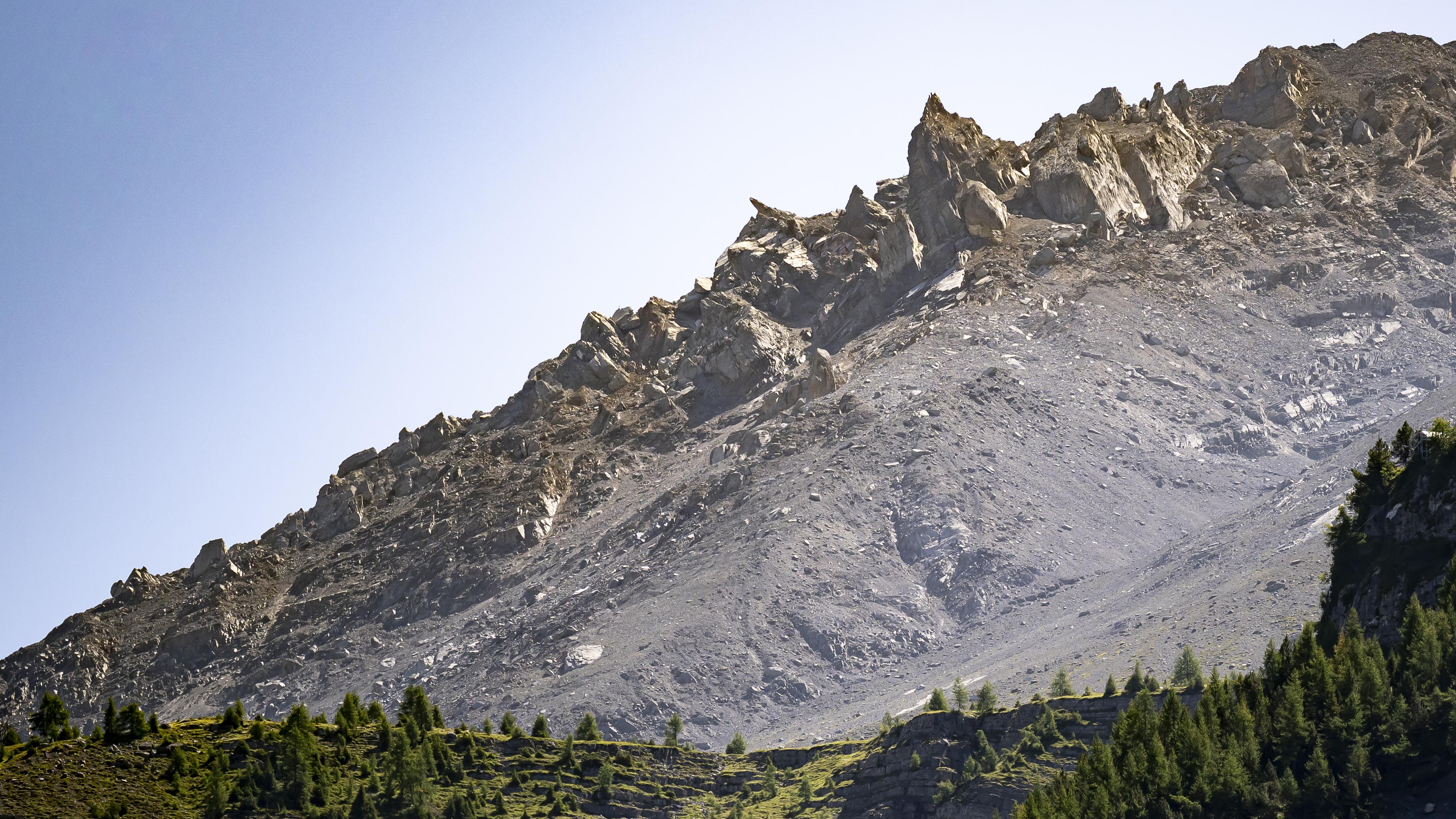 Felsabbrüche am Spitzen Stein in der Schweiz