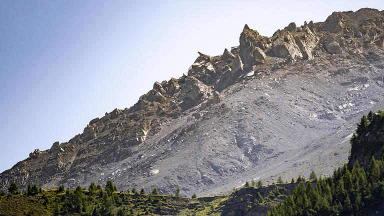 Felsabbrüche am Spitzen Stein in der Schweiz