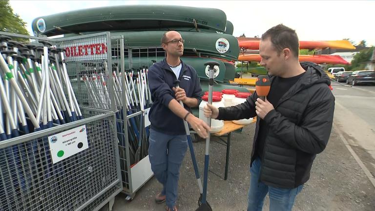 Kanufahren auf der Lahn